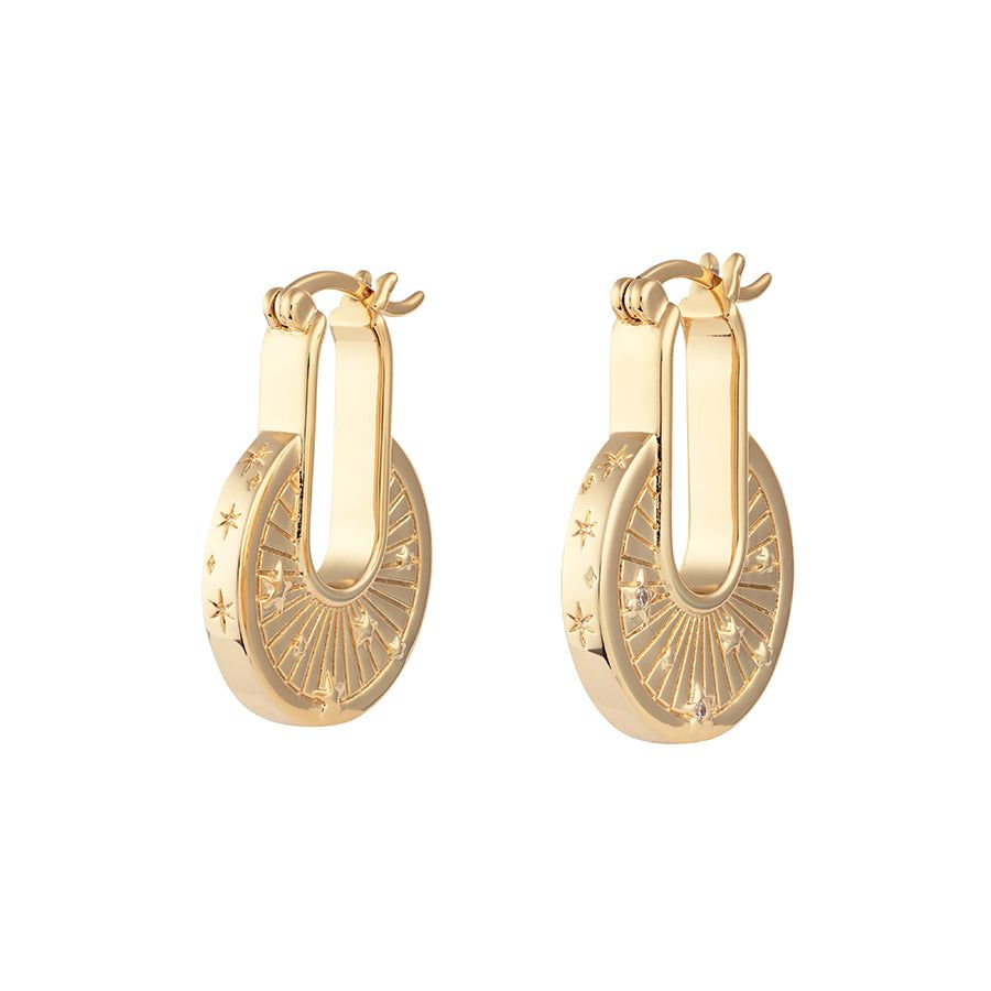 Ray of Light Gold Earrings sold by Wanderlust and Co product image thumbnail 4