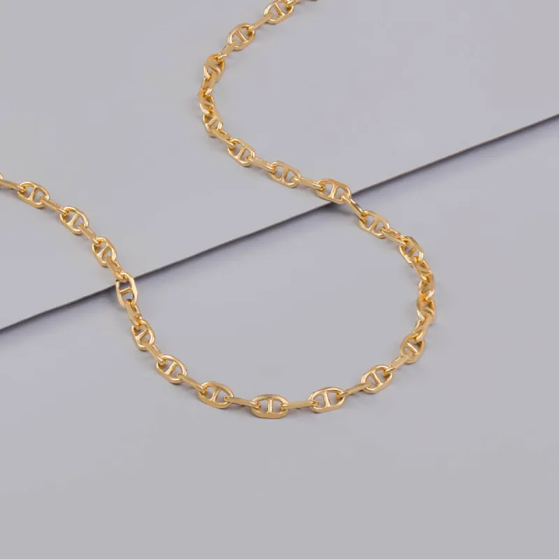 Petite Link Anchor 14K Gold Vermeil Necklace sold by Wanderlust and Co
