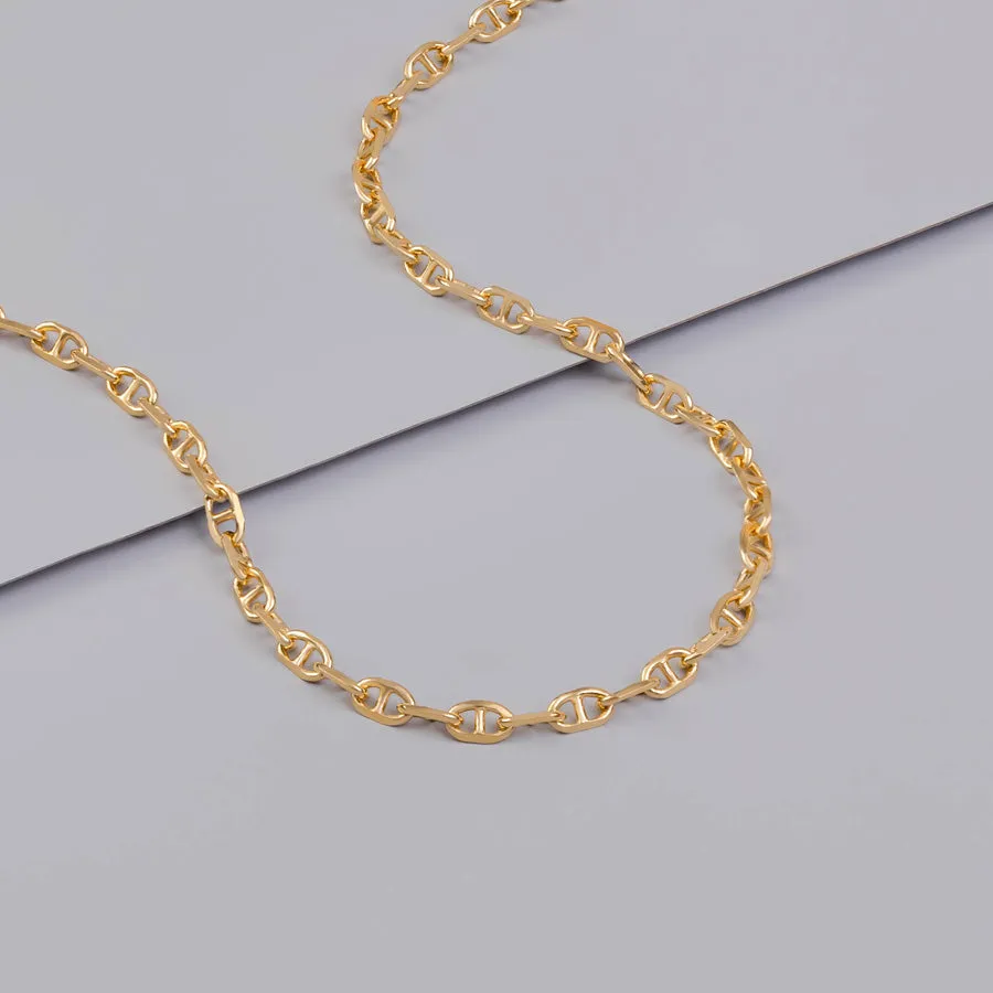 Petite Link Anchor 14K Gold Vermeil Necklace sold by Wanderlust and Co