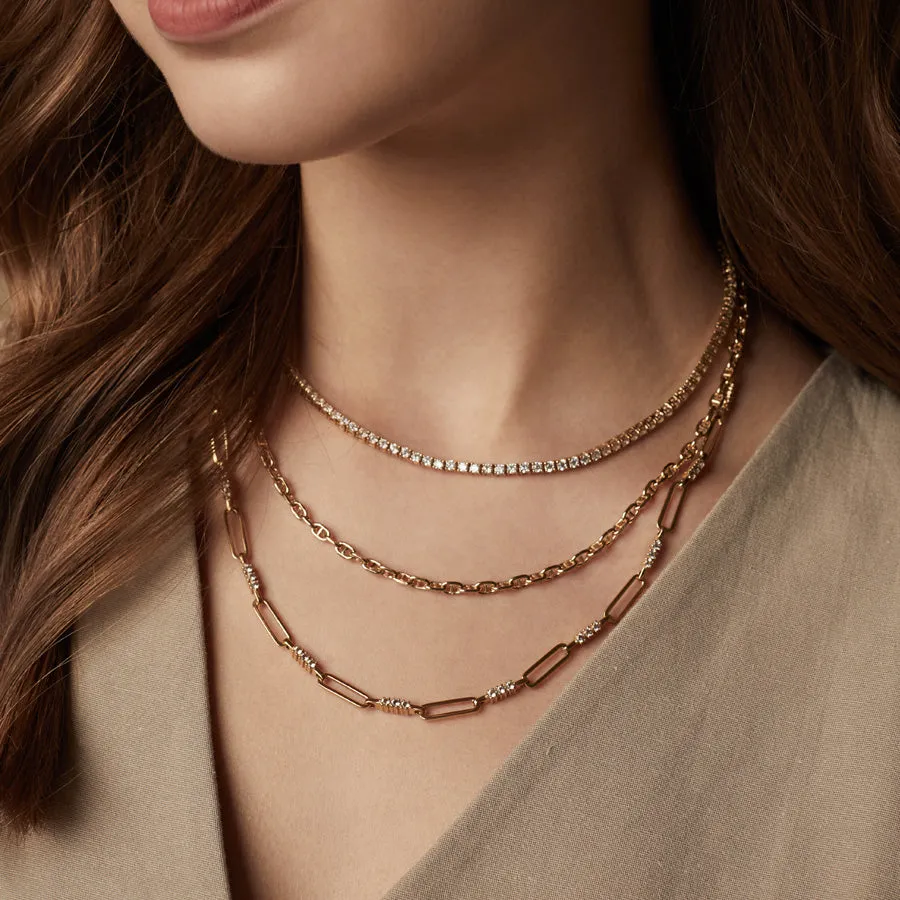 Petite Link Anchor 14K Gold Vermeil Necklace sold by Wanderlust and Co product image thumbnail 2