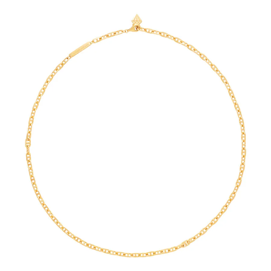 Petite Link Anchor 14K Gold Vermeil Necklace sold by Wanderlust and Co product image thumbnail 5