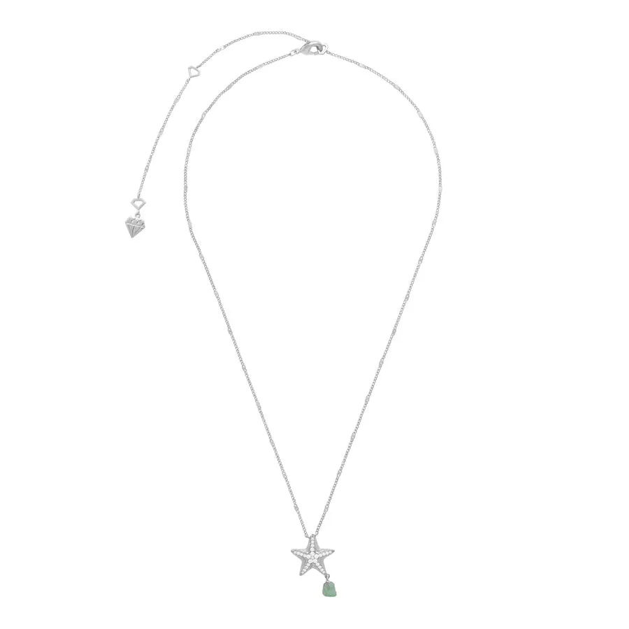Starfish Aventurine Silver Necklace sold by Wanderlust and Co product image thumbnail 5