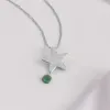 Starfish Aventurine Silver Necklace sold by Wanderlust and Co