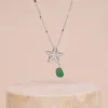 Starfish Aventurine Silver Necklace sold by Wanderlust and Co
