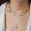 Figaro Link Chain 14K Gold Vermeil Necklace sold by Wanderlust and Co