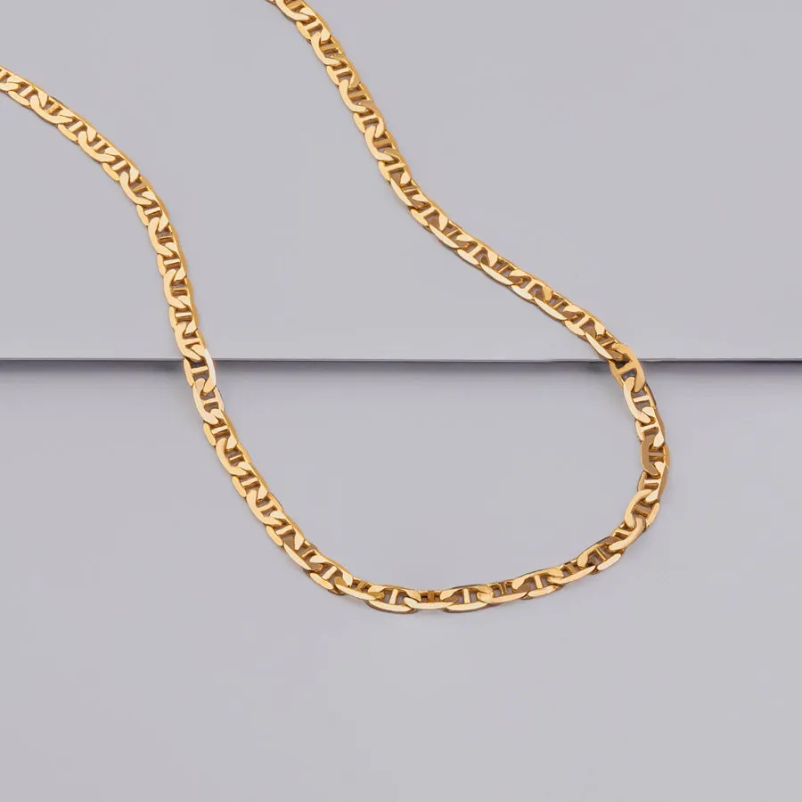 Figaro Link Chain 14K Gold Vermeil Necklace sold by Wanderlust and Co