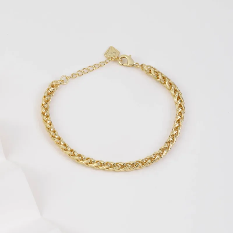 Riley Rope Chain Gold Bracelet sold by Wanderlust and Co