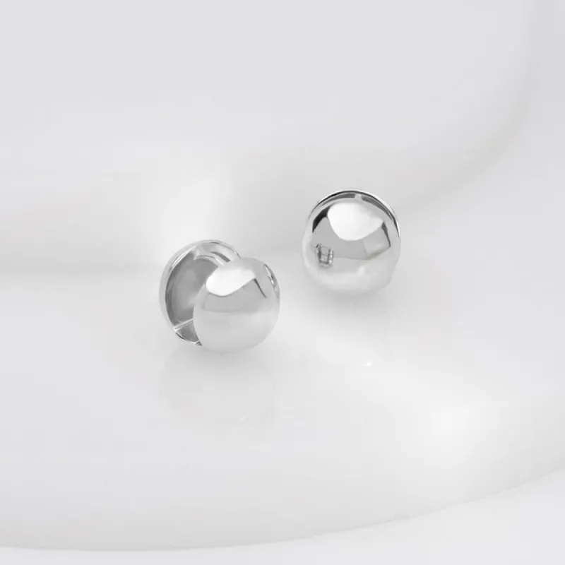 Dome Silver 11mm Earrings sold by Wanderlust and Co