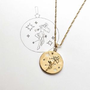 Asteria Goddess Gold Necklace sold by Wanderlust and Co