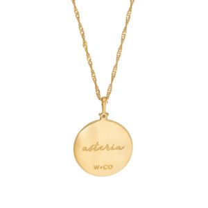 Asteria Goddess Gold Necklace sold by Wanderlust and Co