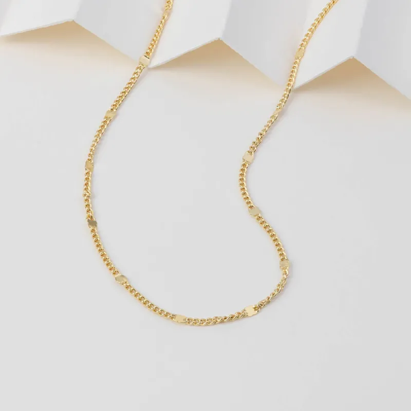 Harlow Curb Chain Gold Necklace sold by Wanderlust and Co