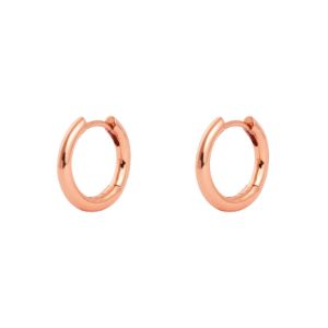 Classic Rose Gold 10mm Huggie Earrings sold by Wanderlust and Co
