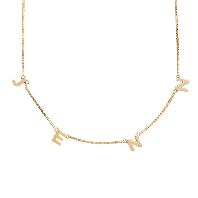 (Personalization) 18K Gold Vermeil Space Letter sold by Wanderlust and Co