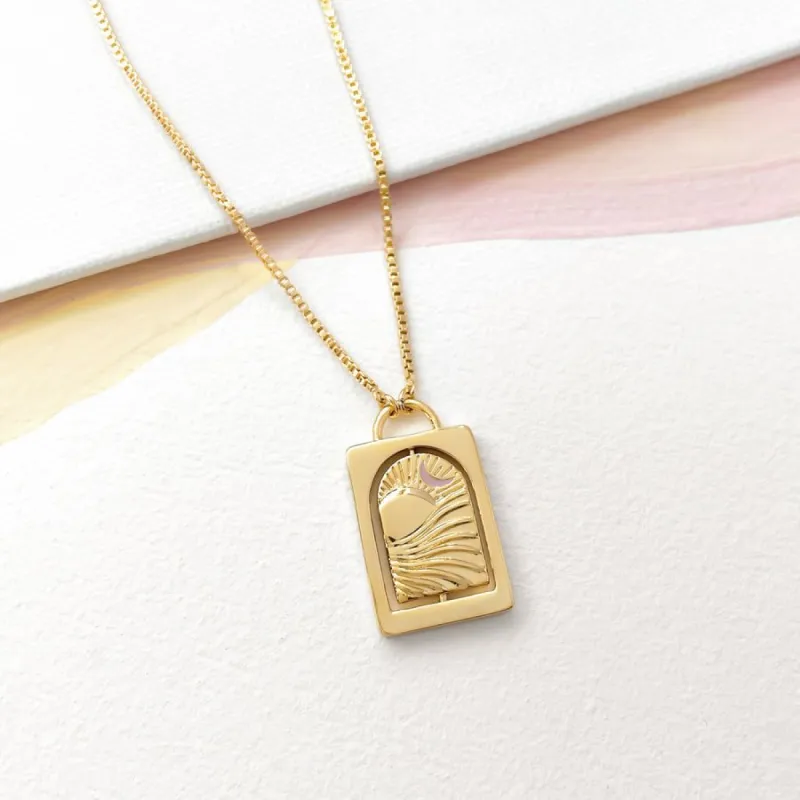 Tell Your Story Blush & Gold Necklace sold by Wanderlust and Co