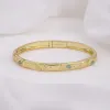 Keepsakes Aventurine Gold Bangle sold by Wanderlust and Co