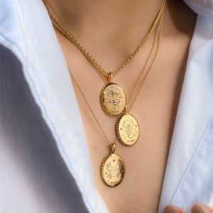 Scorpio Zodiac Enamel 14K Gold Vermeil Pendant sold by Wanderlust and Co