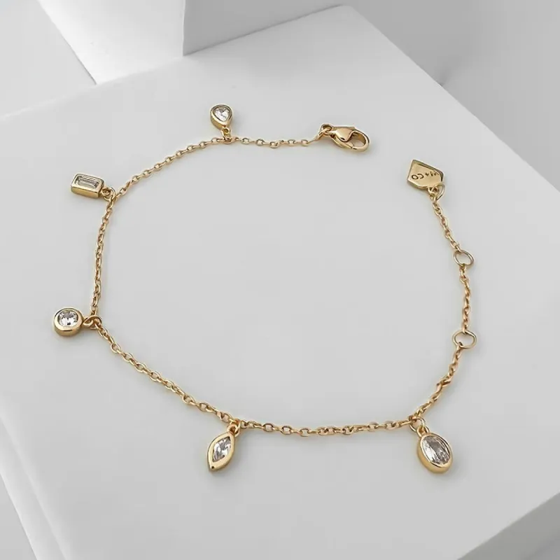 Morning Mist Gold Bracelet sold by Wanderlust and Co