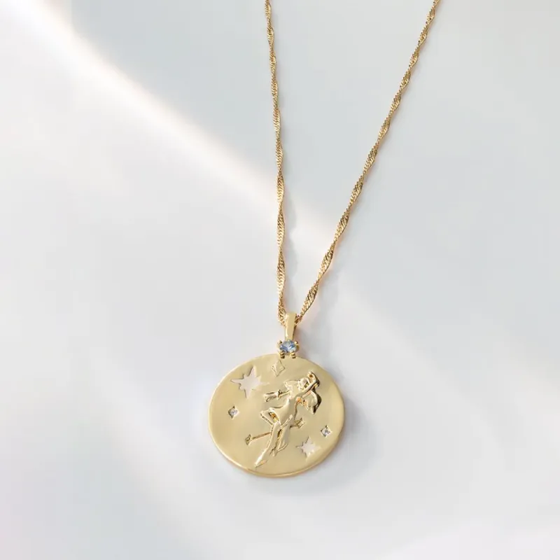 Asteria Goddess Gold Necklace sold by Wanderlust and Co