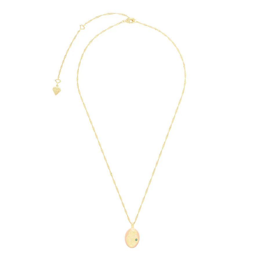 Mermaid Aventurine Gold Necklace sold by Wanderlust and Co product image thumbnail 4