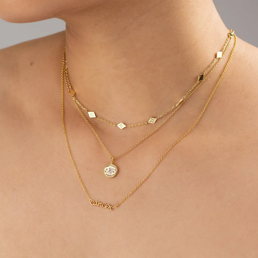 Cancer Gold Necklace sold by Wanderlust and Co product image thumbnail 2
