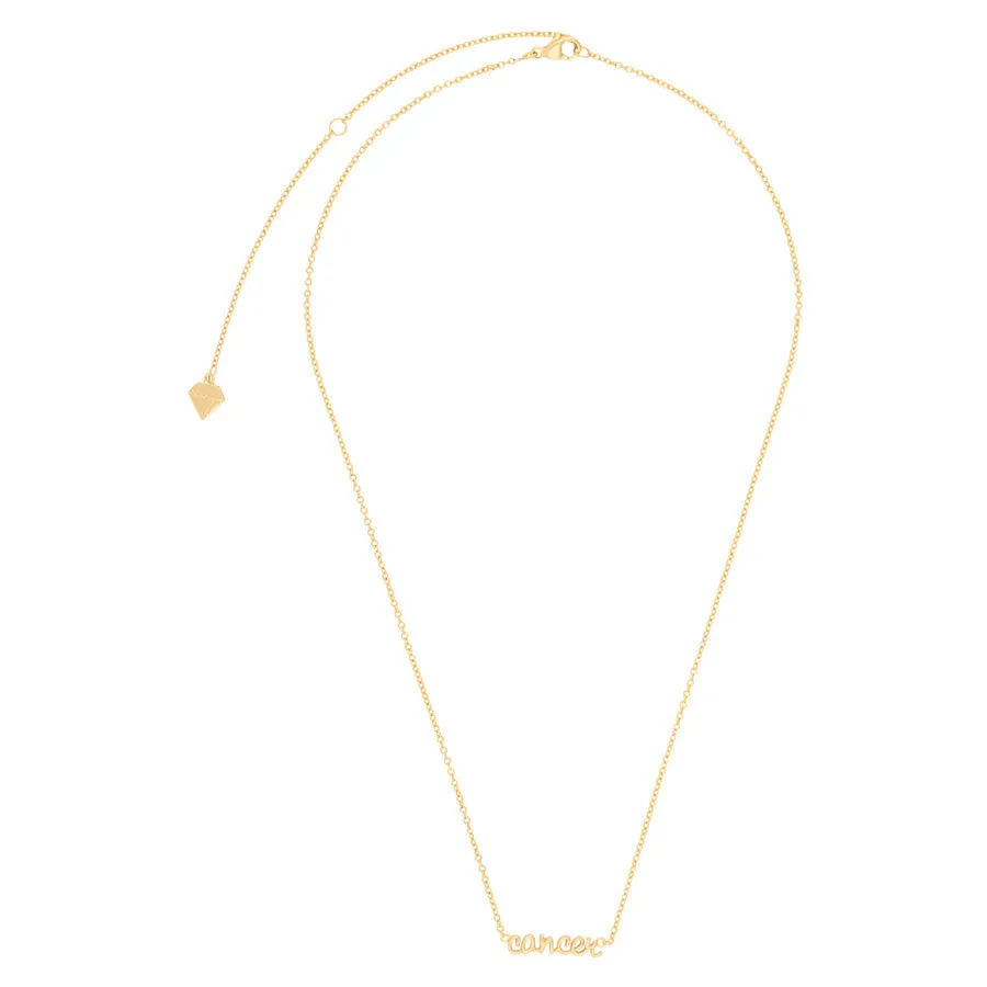 Cancer Gold Necklace sold by Wanderlust and Co product image thumbnail 4