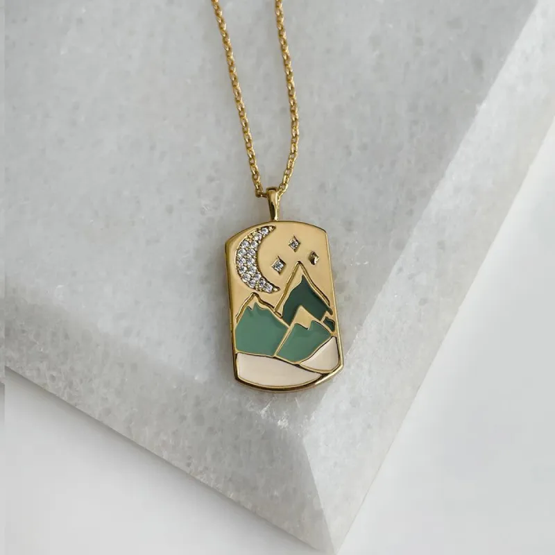 Earth Element Gold Necklace sold by Wanderlust and Co