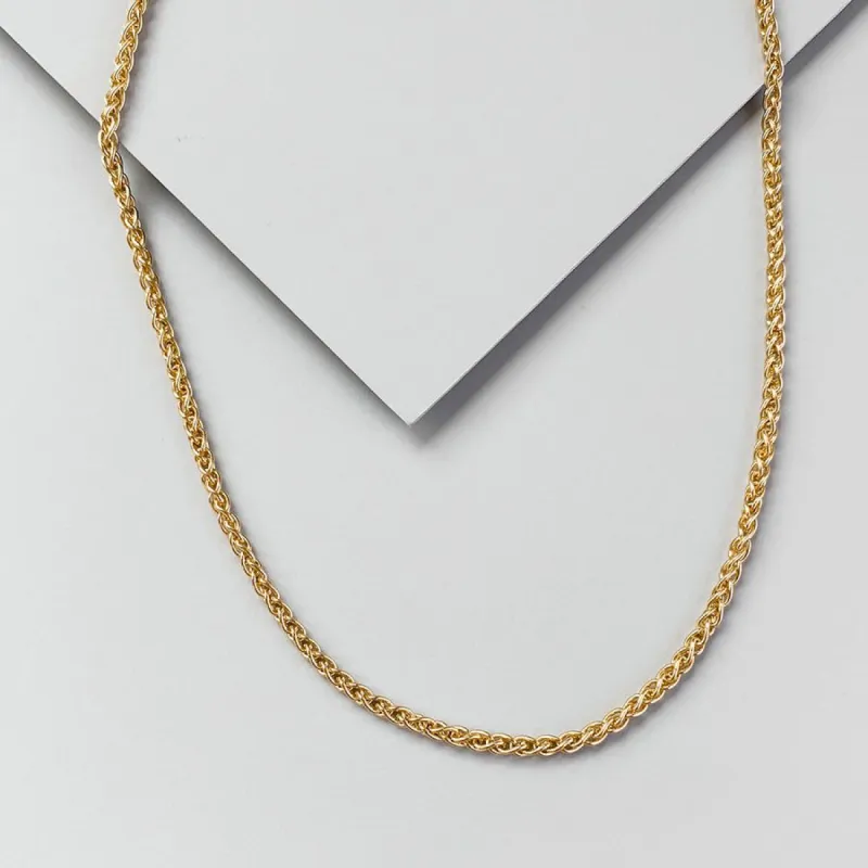 14K Gold Vermeil Rope Chain Necklace sold by Wanderlust and Co