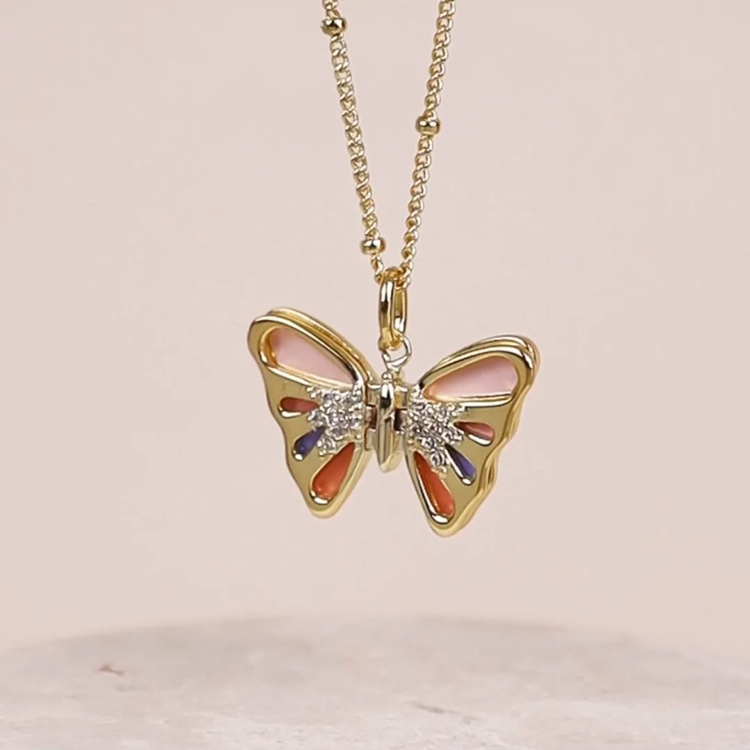 Flutter Gold Necklace sold by Wanderlust and Co product image thumbnail 3