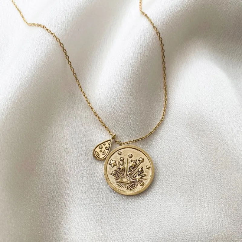 Out of this World Gold Necklace sold by Wanderlust and Co