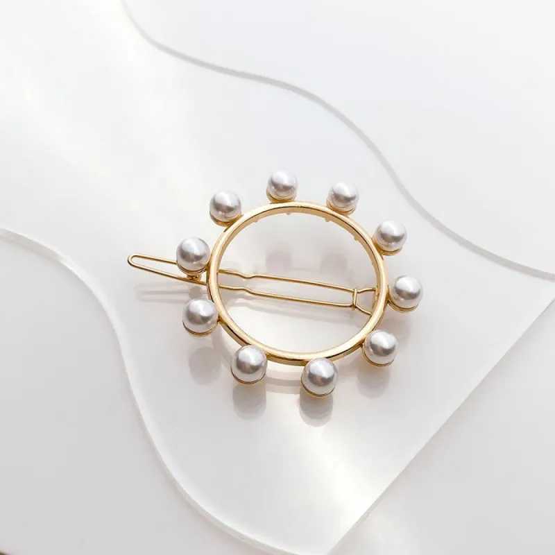 Halo Pearl Hair Clip sold by Wanderlust and Co