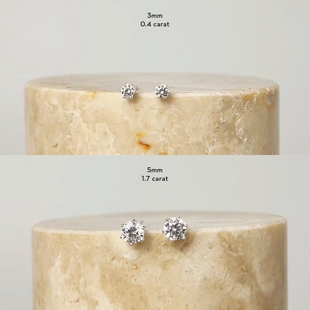 Brilliant Silver Stud Earrings sold by Wanderlust and Co product image thumbnail 3