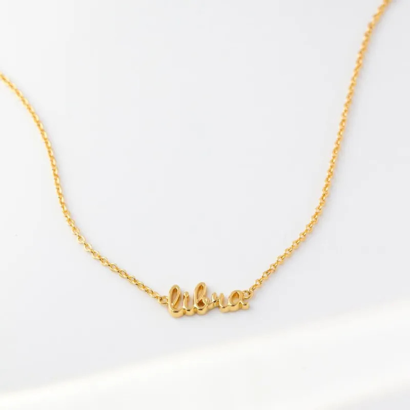 Libra Gold Necklace sold by Wanderlust and Co