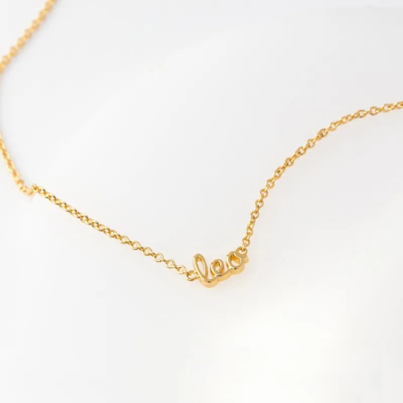 Leo Gold Necklace sold by Wanderlust and Co
