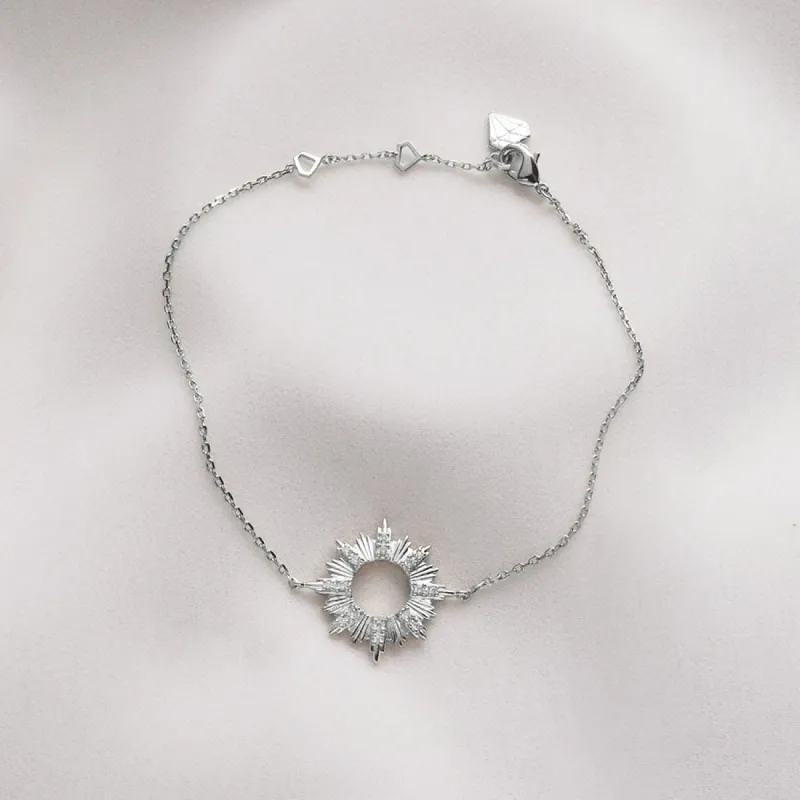 Sunseeker Silver Bracelet sold by Wanderlust and Co