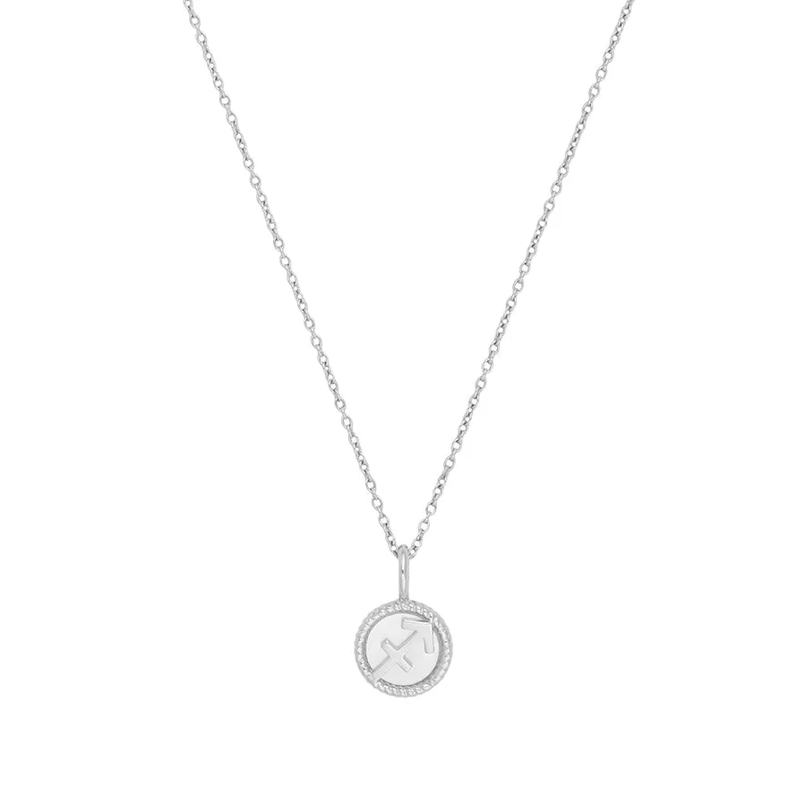 Sagittarius Zodiac Mother of Pearl 925 Sterling Silver Pendant sold by Wanderlust and Co product image thumbnail 5