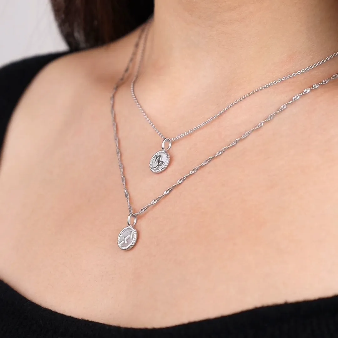 Sagittarius Zodiac Mother of Pearl 925 Sterling Silver Pendant sold by Wanderlust and Co product image thumbnail 2