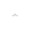 Pave Curve Silver Flat Back Earring sold by Wanderlust and Co
