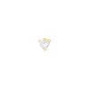 Heart Gold 3mm Flat Back Earring sold by Wanderlust and Co