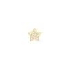 Star Pave Gold Flat Back Earring sold by Wanderlust and Co