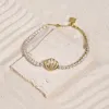 Sundaze Shell 14K Gold Vermeil Bracelet sold by Wanderlust and Co