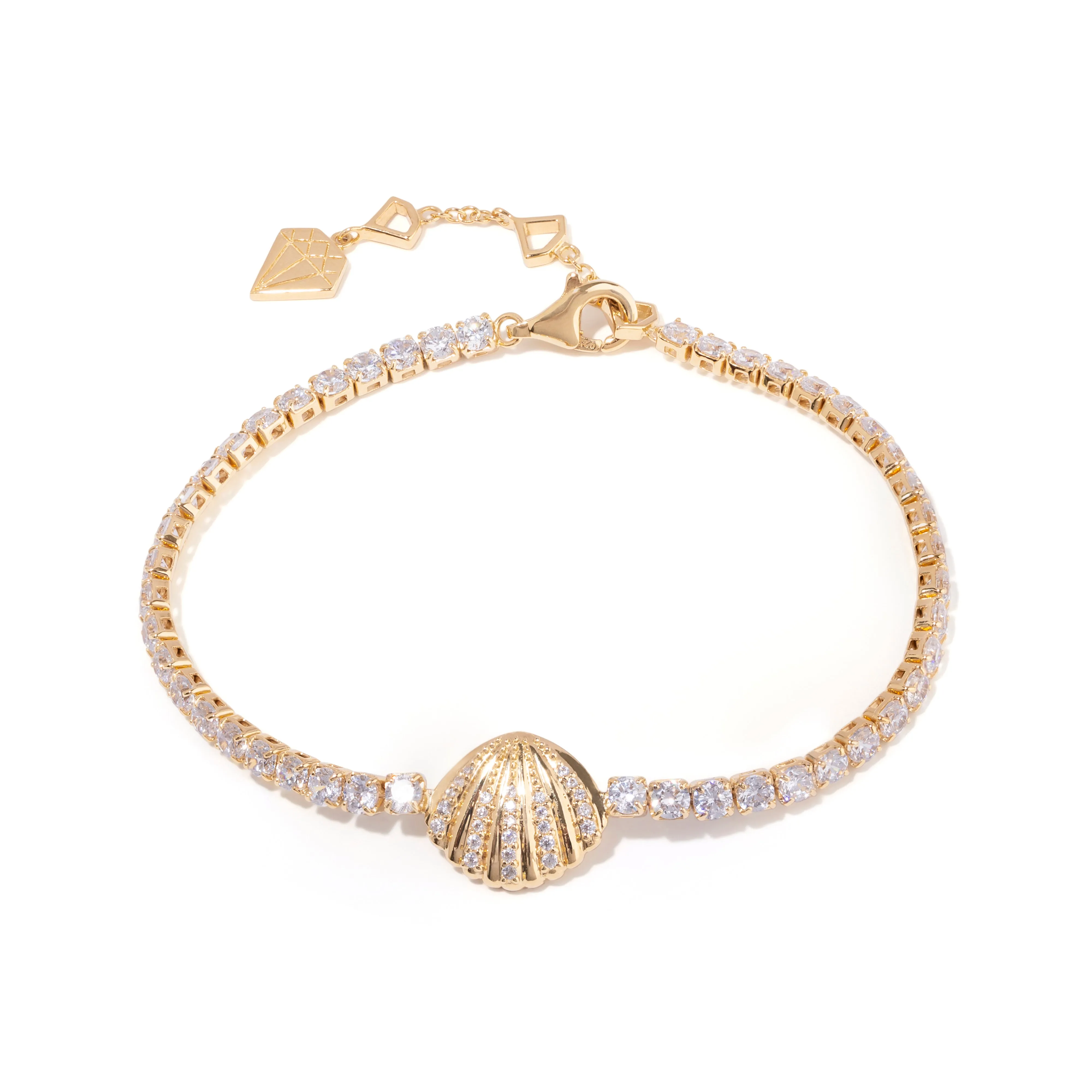 Sundaze Shell 14K Gold Vermeil Bracelet sold by Wanderlust and Co product image thumbnail 4