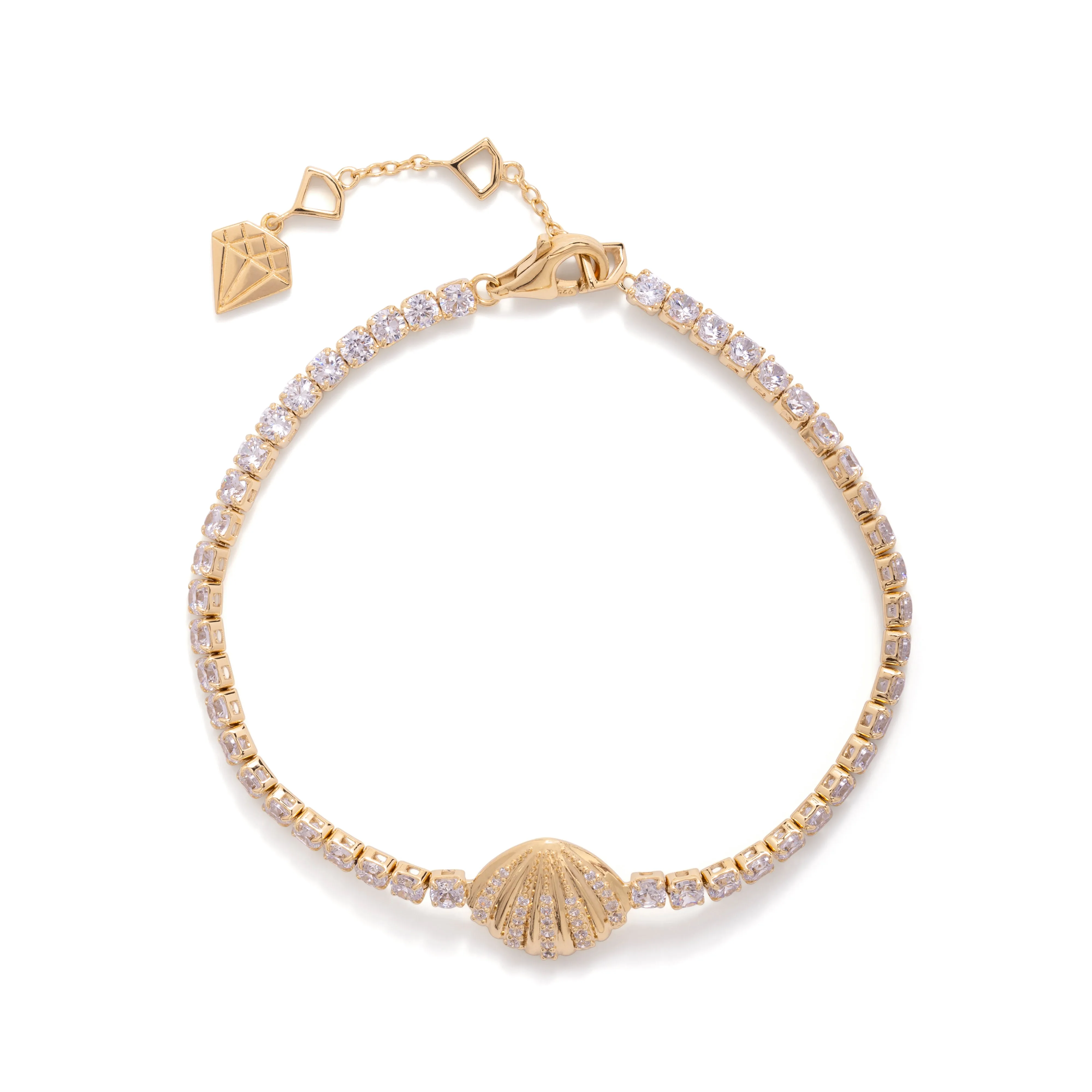 Sundaze Shell 14K Gold Vermeil Bracelet sold by Wanderlust and Co product image thumbnail 5