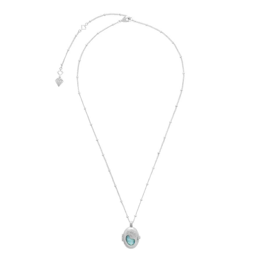 Healing Amazonite Silver Locket Necklace sold by Wanderlust and Co product image thumbnail 4