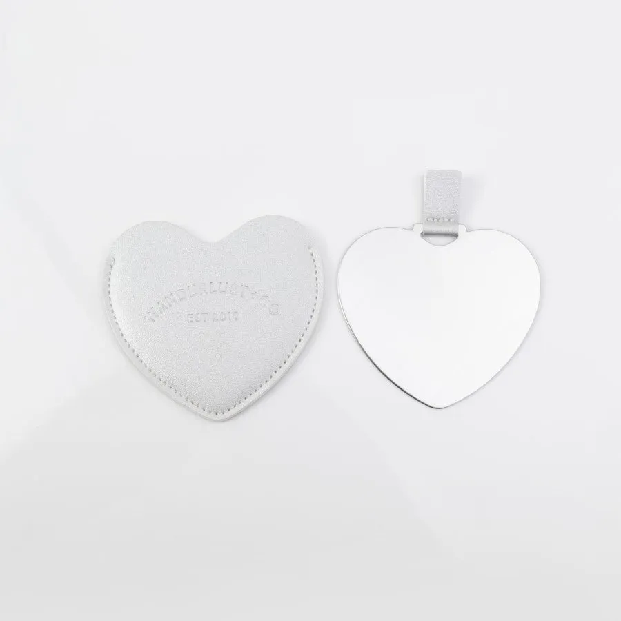 Heartful Silver Mirror sold by Wanderlust and Co product image thumbnail 3