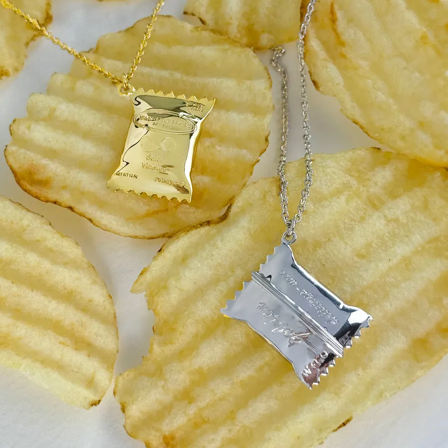 Bag of Chips Silver Necklace sold by Wanderlust and Co product image thumbnail 4