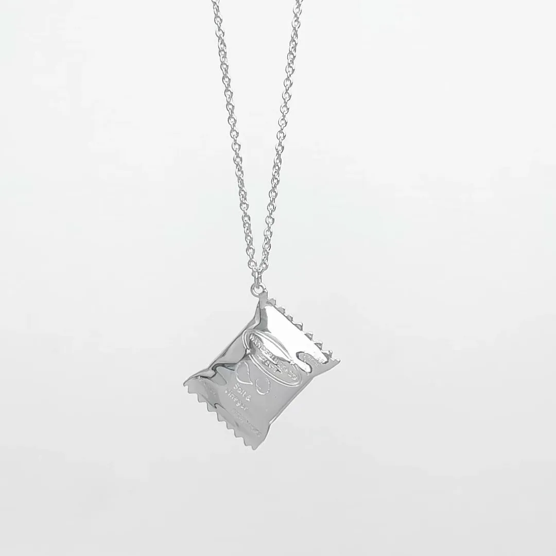 Bag of Chips Silver Necklace sold by Wanderlust and Co product image thumbnail 2