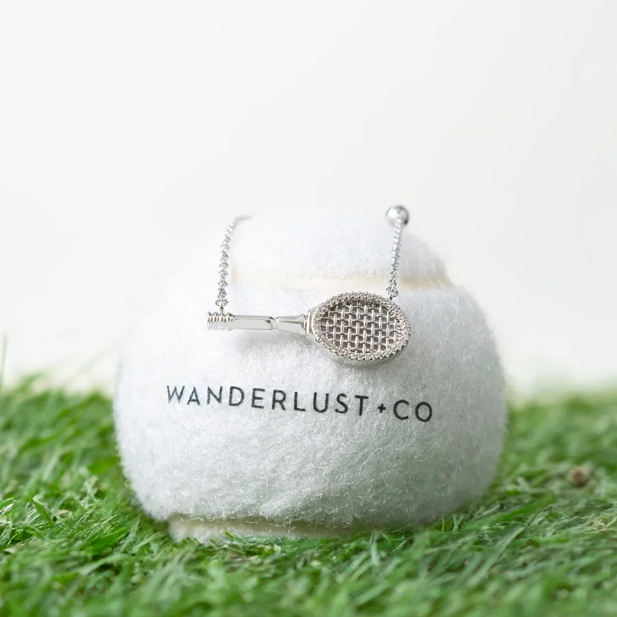 Tennis Your Way Silver Necklace sold by Wanderlust and Co product image thumbnail 4