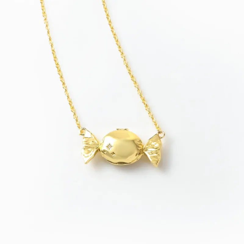 Sweetest Thing Gold Locket Necklace sold by Wanderlust and Co