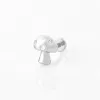 Mushroom Silver Flat Back Earring sold by Wanderlust and Co