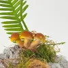 Mushroom Silver Flat Back Earring sold by Wanderlust and Co